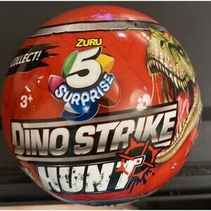 5 Surprise Dino Strike Hunt Toy Blind Bag Ball Dinosaurs Hunt Trap